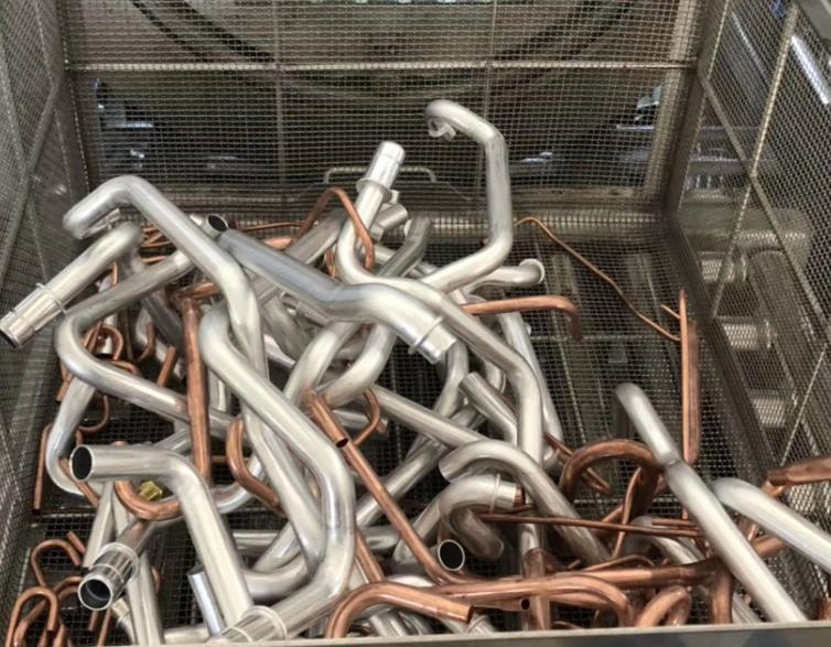 空调铜管铝管清洗机、热交换器铜管铝管怎样用超声波清洗?